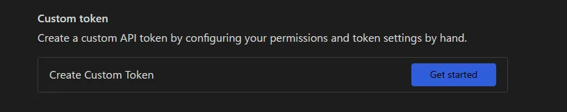 Custom Tokenを選択